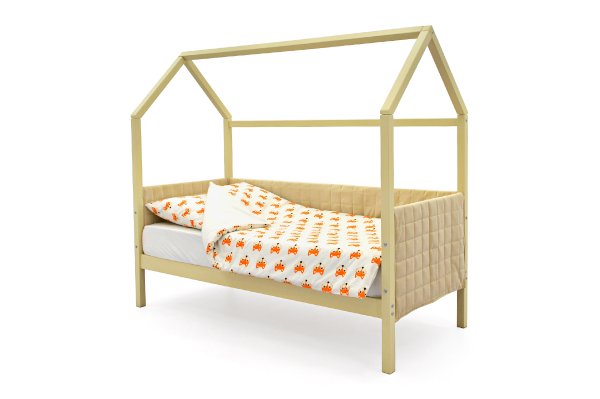 Детская кровать-домик мягкий Svogen цвет бежевый (Бельмарко)